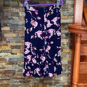 Girls size 12 floral skirt